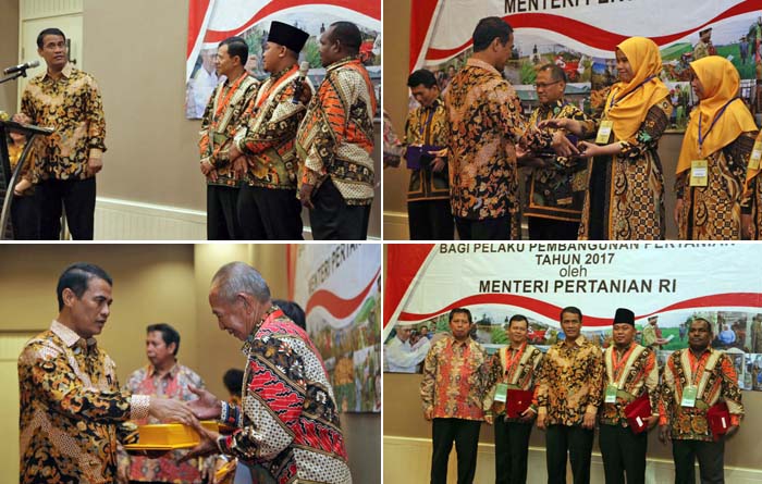 15 Teladan dan Berprestasi Sektor Pertanian Raih Penghargaan dari Mentan